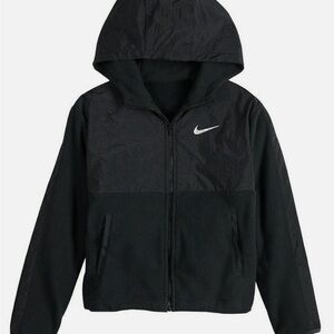 Nike Therma Full-Zip Training Hoodie – Black – Kids Size S
